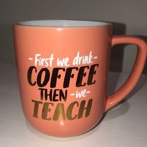 ORANGE TEACHER MUG